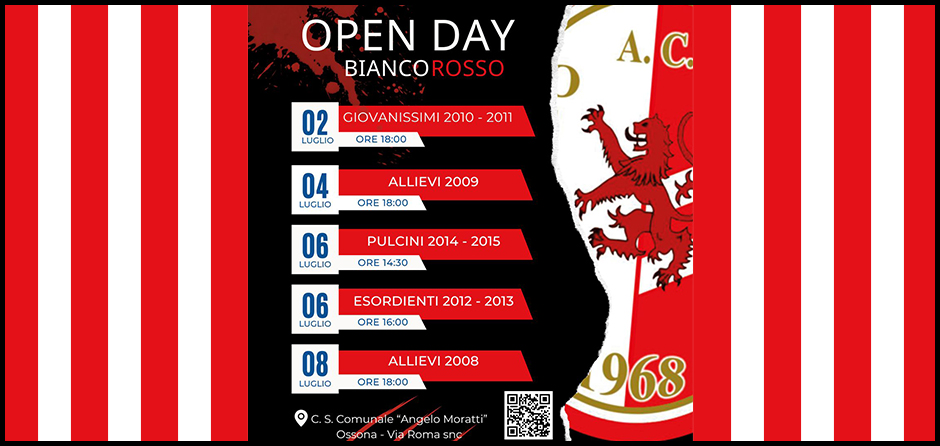 OPEN DAY 2024 AC Ossona 1968